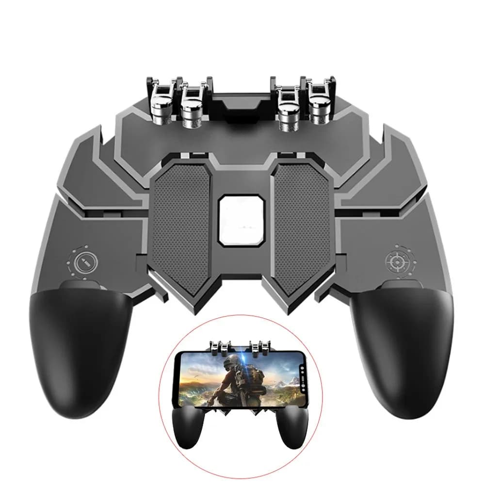AK66 contrôleur PUBG Mobile manette de jeu à Six 6 doigts lecteur de téléphone portable bouton de dé