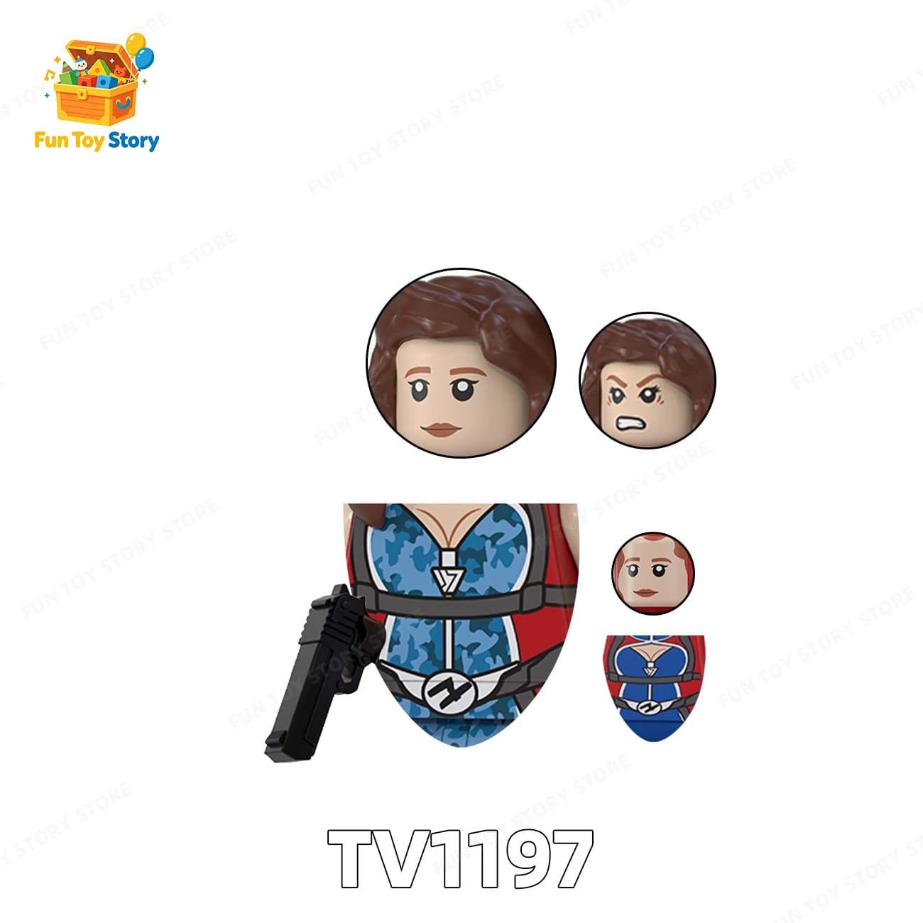 Série TV Watchdog TV6224, blocs de construction assemblés, figurines humaines, collectionnées par le