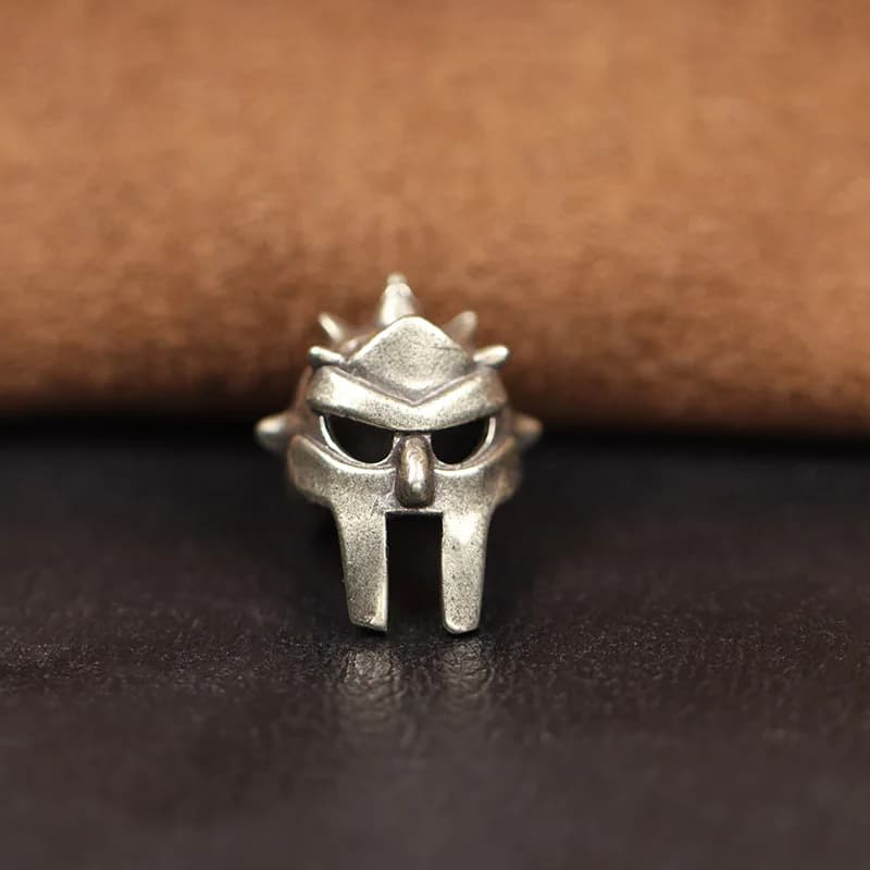Casque angulaire romain spartiate, couteau en laiton, perle EDC, bricolage, lanière paracorde, pende