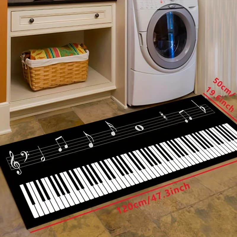 Tapis VIKAMA à touches de piano : antidérapant, résistant aux taches, pour entrée, hall d'entrée, bu