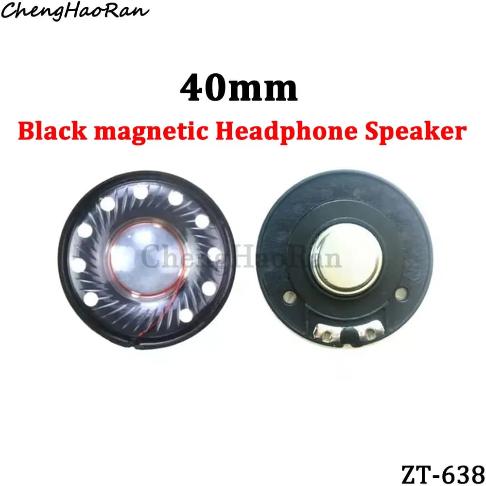 2 Pièces Haut-parleurs de casque sans fil 27mm 30mm 40mm 50mm 32 Ohms, à aimant néodyme, HIFI, à gam