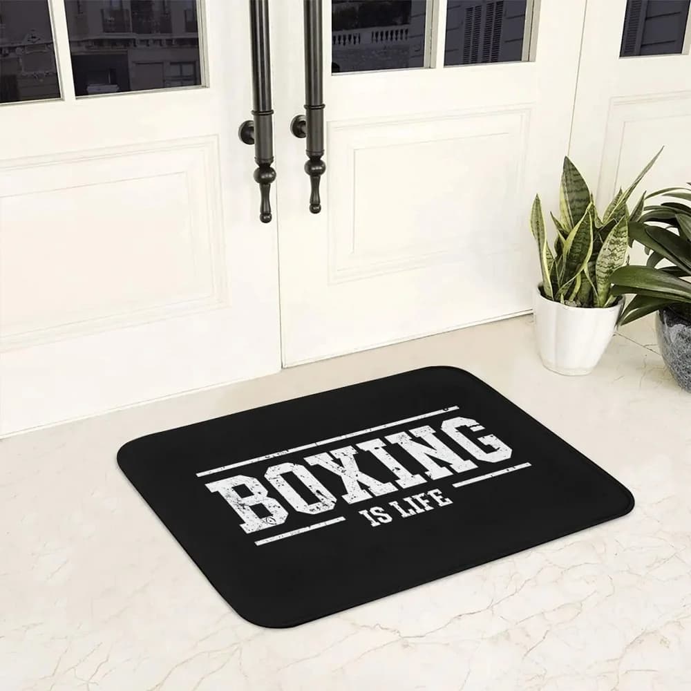 Paillasson d'entrée de boxe Is Life, pour chambre à coucher, salon, couloir, balcon, tapis de sol do