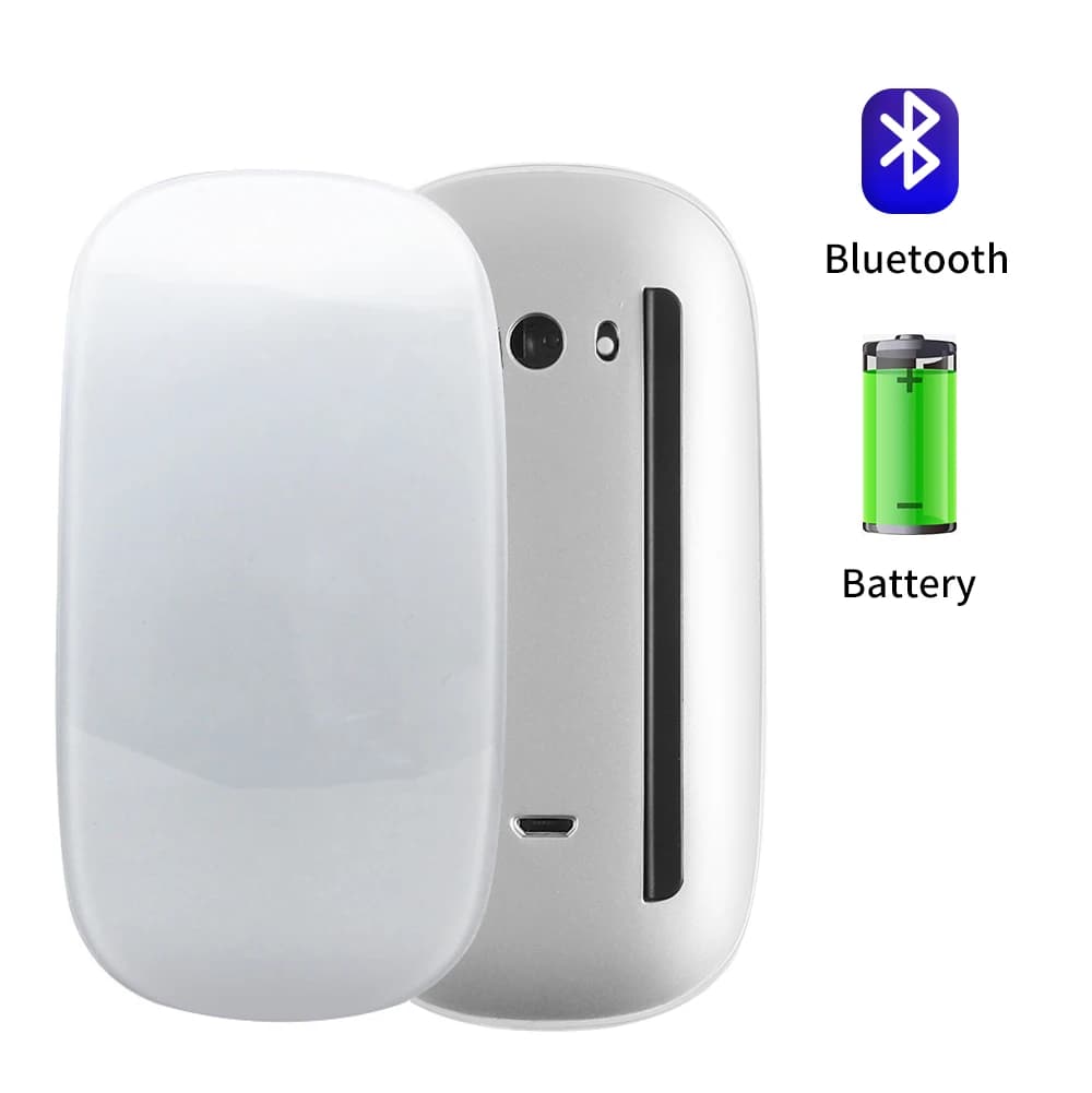 Souris magique pour Apple sans fil Bluetooth Rechargeable ergonomique souris silencieuse Arc contrôl