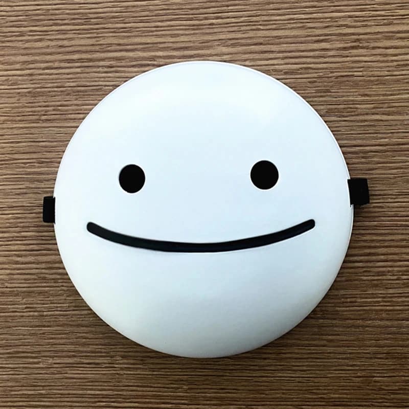 Masques de Costume de Cosplay Anime sourire blanc de rêve, masque facial pour adulte, accessoires de