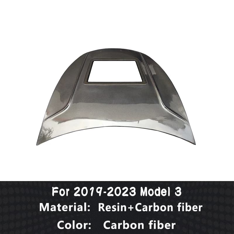 Capot de Moteur Avant en Fibre de Carbone, Accessoires de Voiture pour Modification de Kie, Modèle 3