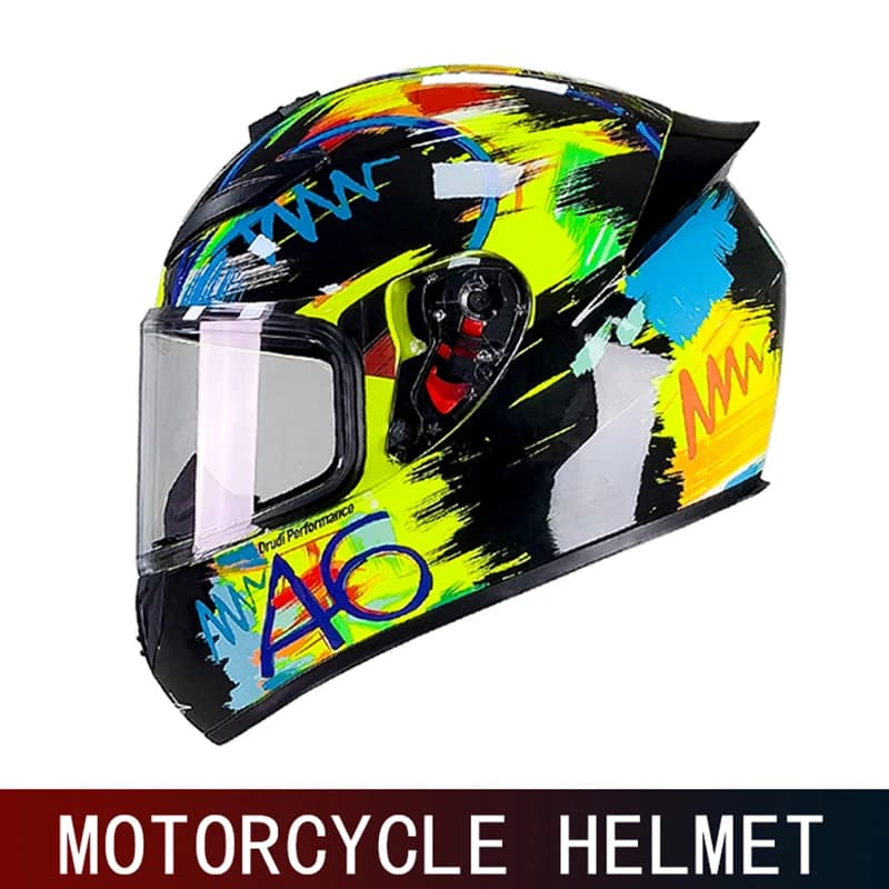 Casque de moto intégral personnalisé DOT pour hommes et femmes, casque de mode, casque de moto tout-