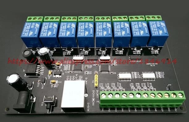 Relais réseau Ethernet/IP à 8 voies, relais TCP/8 MODBUS dans 8 sorties du commutateur, quantité de 