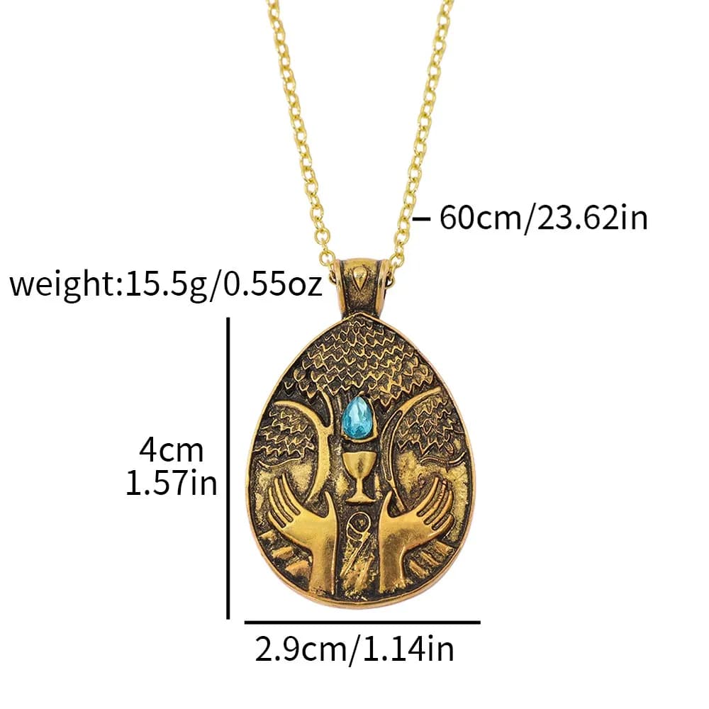 Collier vintage Elden Cosplay, pendentif unisexe, accessoires pour hommes et femmes, chaîne, cadeaux