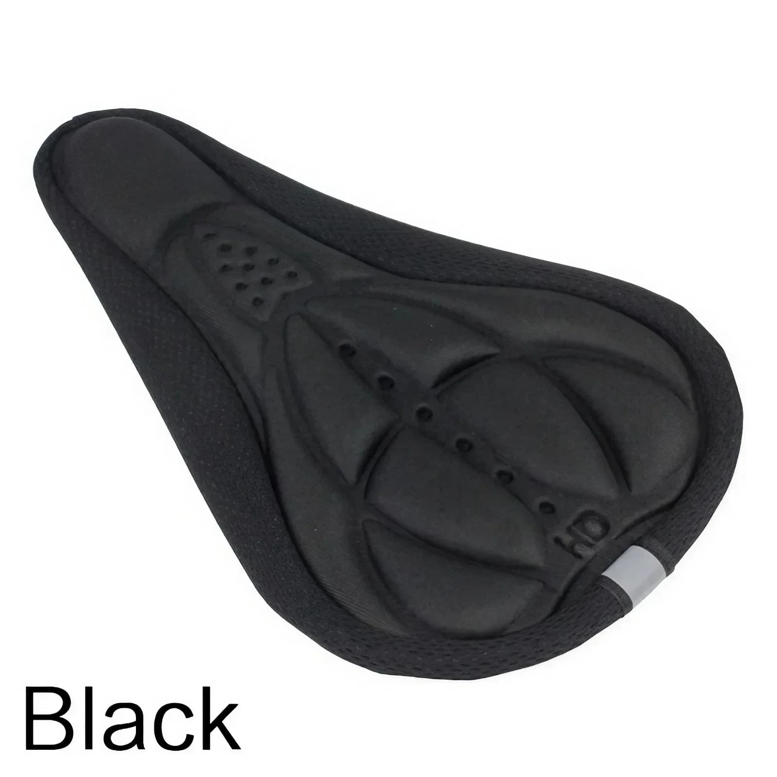 Housse de selle de vélo 3D rembourrée avec coussin en gel large et doux, coussin de siège de vélo d'