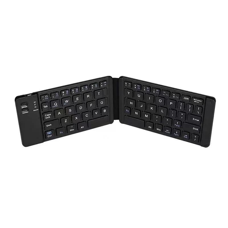 Mini clavier Bluetooth pliable sans fil avec TouchSub, bouton multifonction, Windows, Android, IOS, 