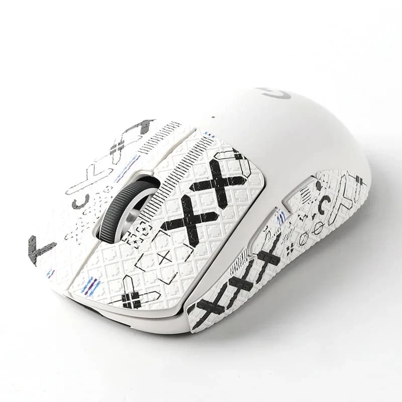Autocollants latéraux antidérapants pour souris de jeu DIY, bandes adhésives résistantes à la transp