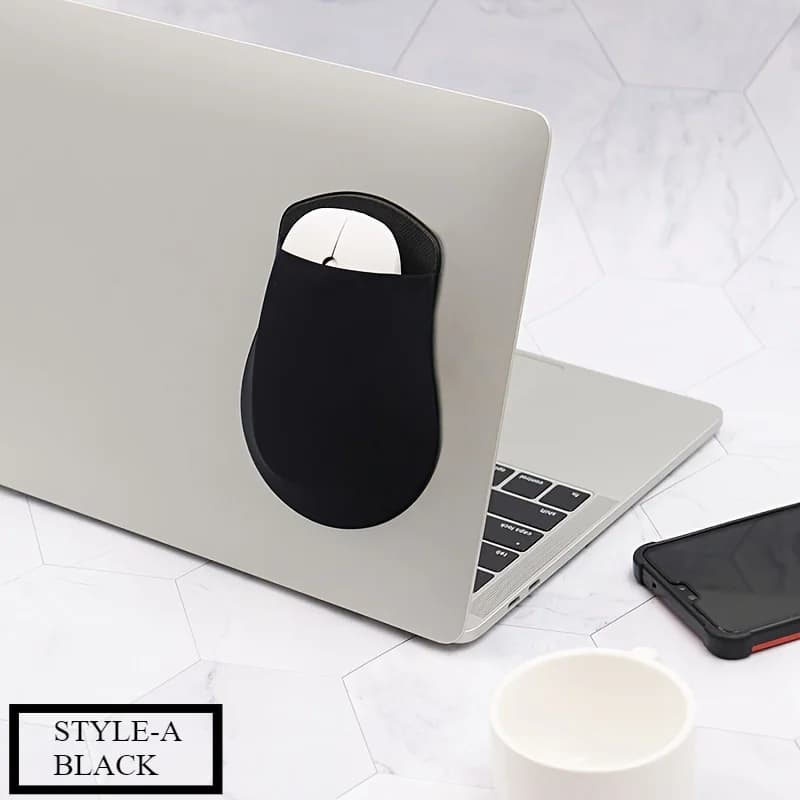 Sac de rangement élastique pour souris, sans trace, pour ordinateur portable, conception auto-adhési