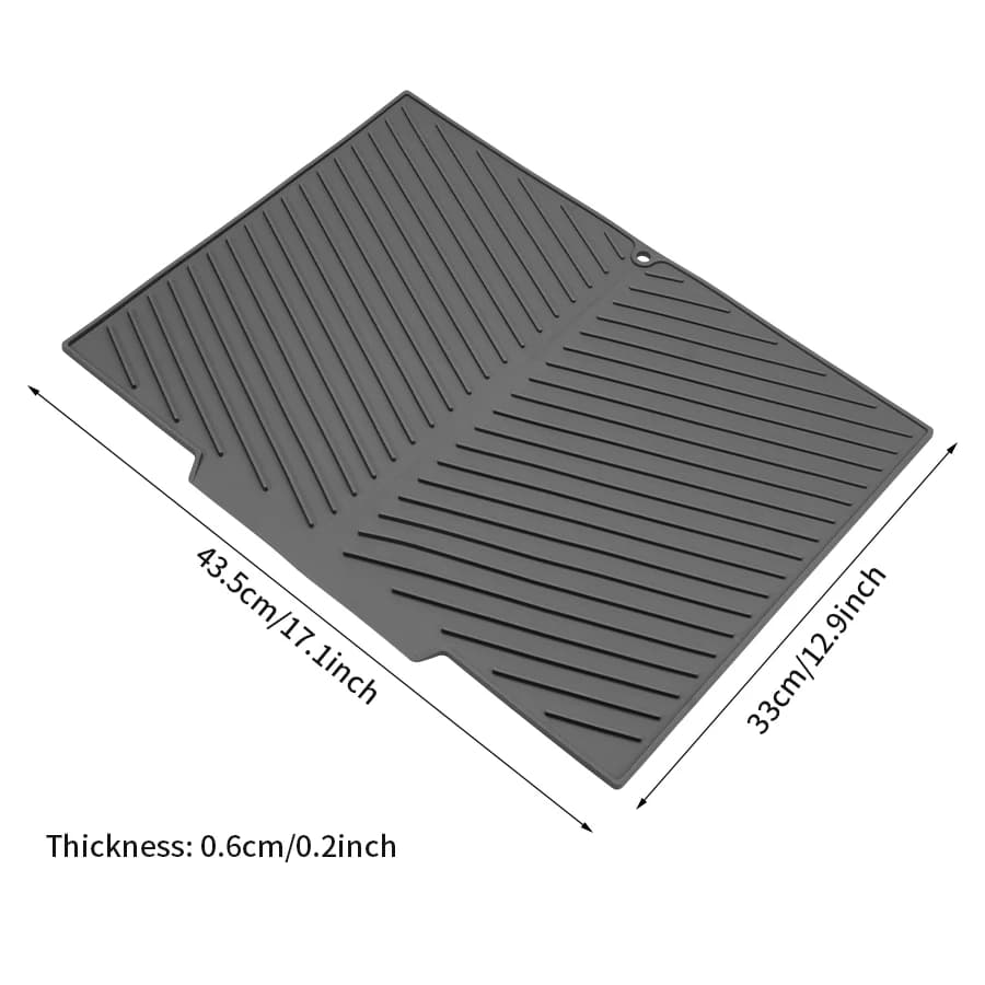 Tapis d'isolation thermique en silicone, 1 pièce, tapis de vidange antidérapant, épais, multifonctio