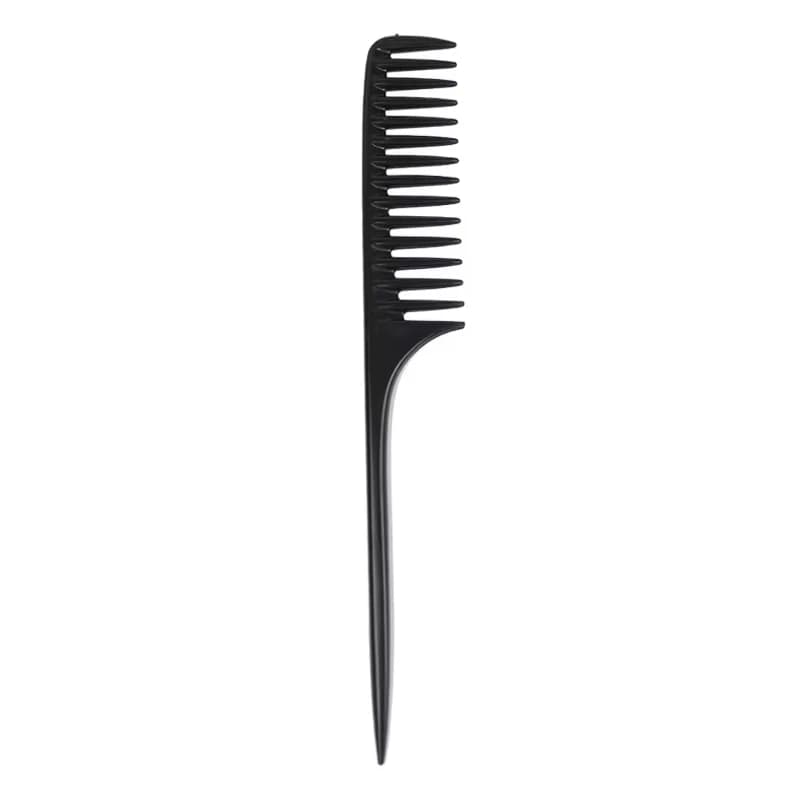 Peigne à queue de souris avec manche fin, peigne à dents larges, adapté à tous les types de cheveux,