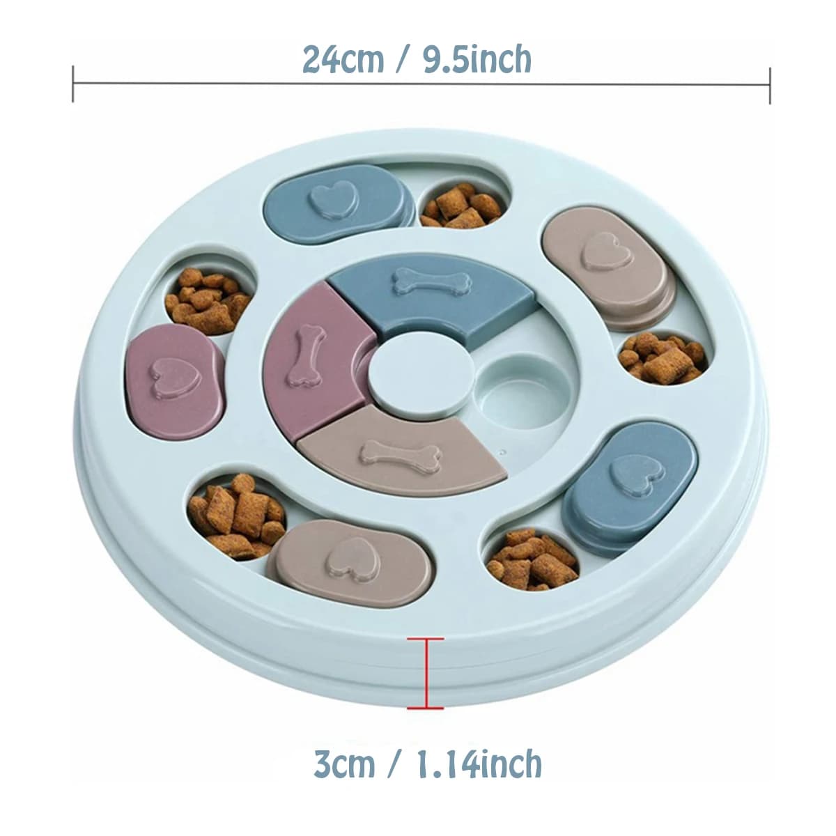 Bol de cachette de nourriture pour chien, formation de nourriture lente, jouet éducatif pour chien p