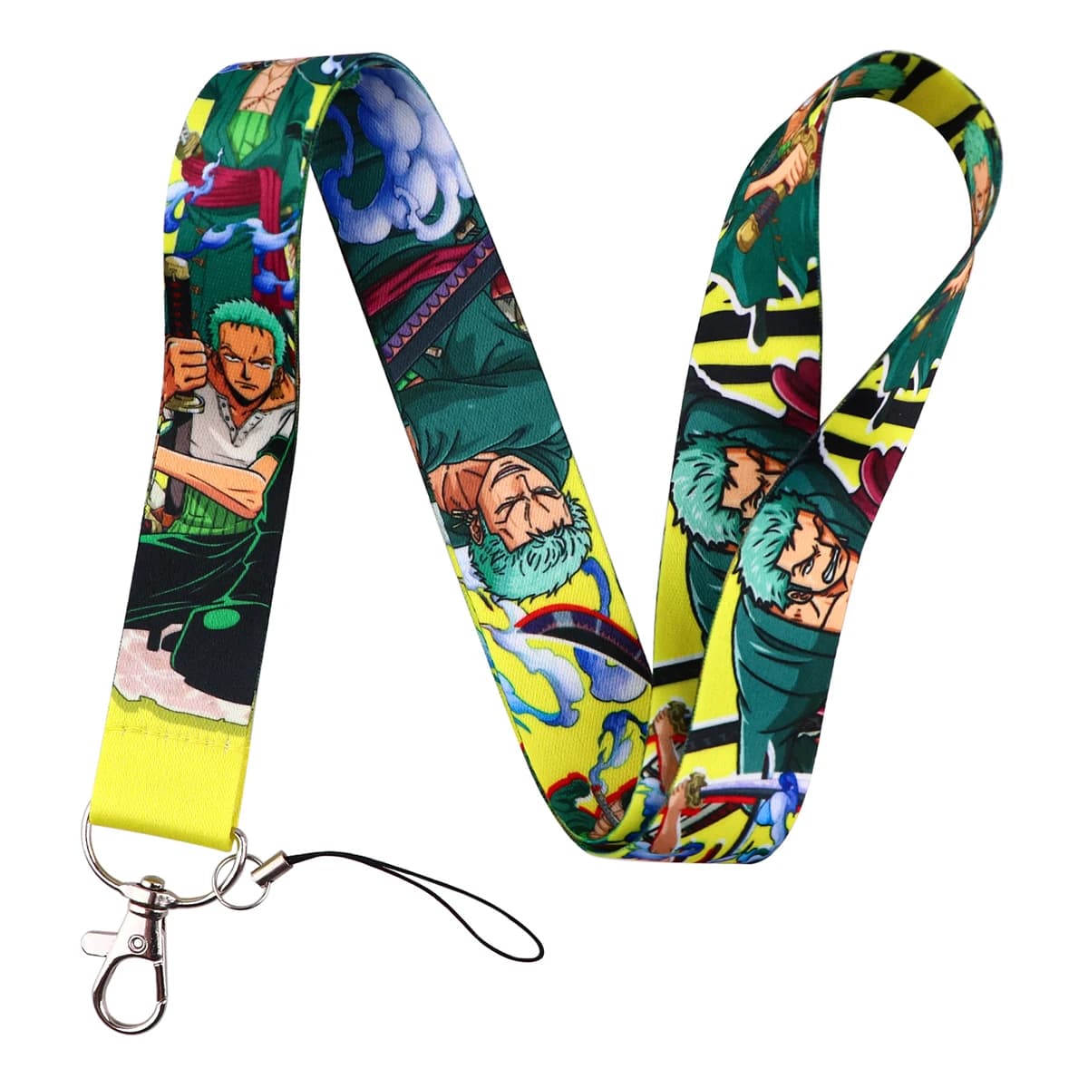 Porte-carte d'identité Anime Pirates, cordon pour clés, porte-badge, porte-clés, accessoires