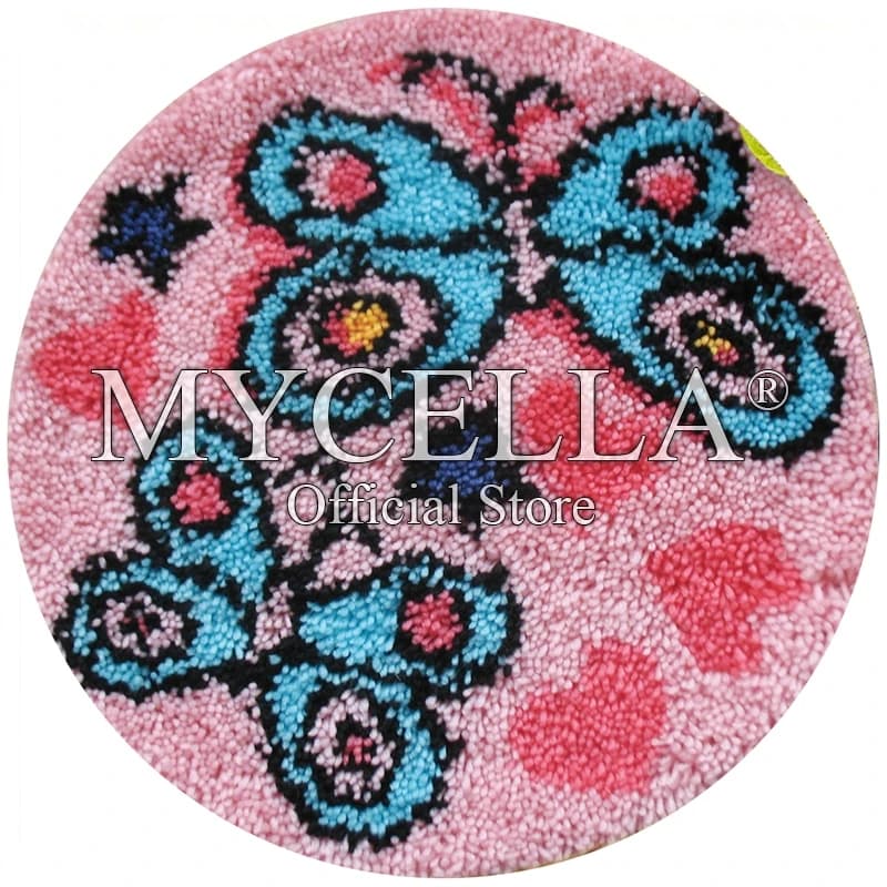 Fils broderie loquet crochet tapis Kit dessin animé papillon bricolage Murahвро выovahвка наashen Cr