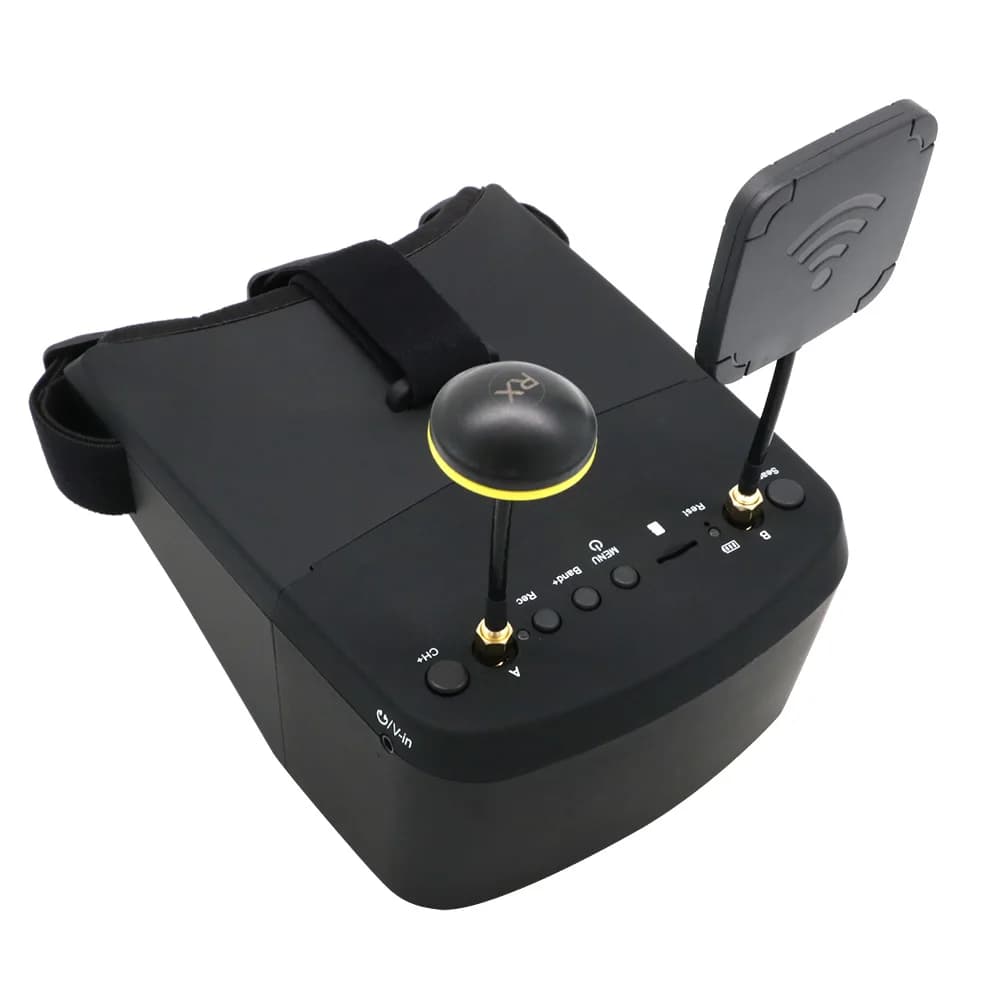 Casque vidéo HD DVR Diversity avec batterie, lunettes FPV, importateur RC FPV, EV800D, 5.8G, 40CH, 5