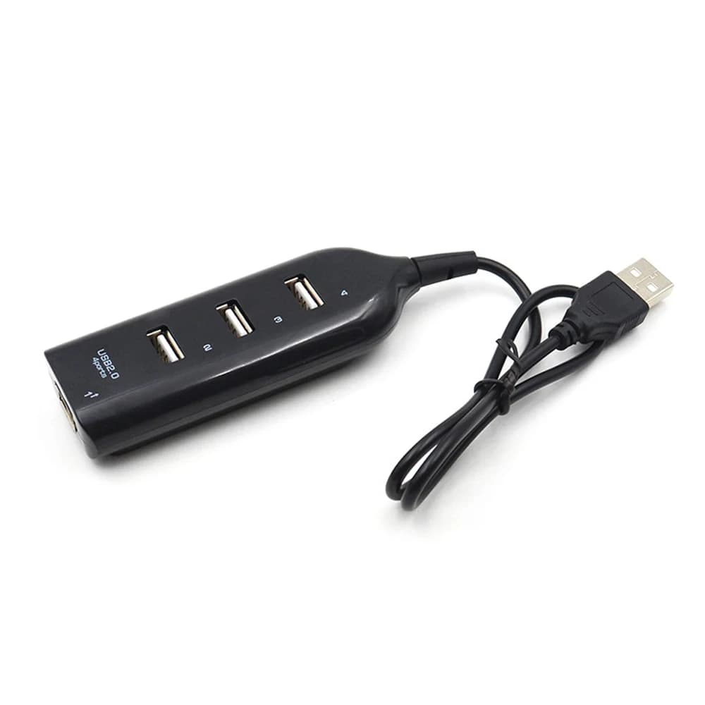 KEBIDUMEI Hub USB 4 ports, répartiteur USB, adaptateur OTG, Hub USB 2.0 pour souris, clavier, PC por
