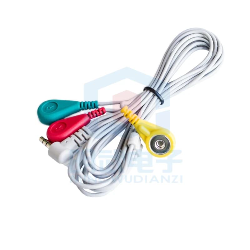 Accessoires de capteur de fréquence cardiaque ECG ECG, prise casque, fil de plomb, accessoires de ca