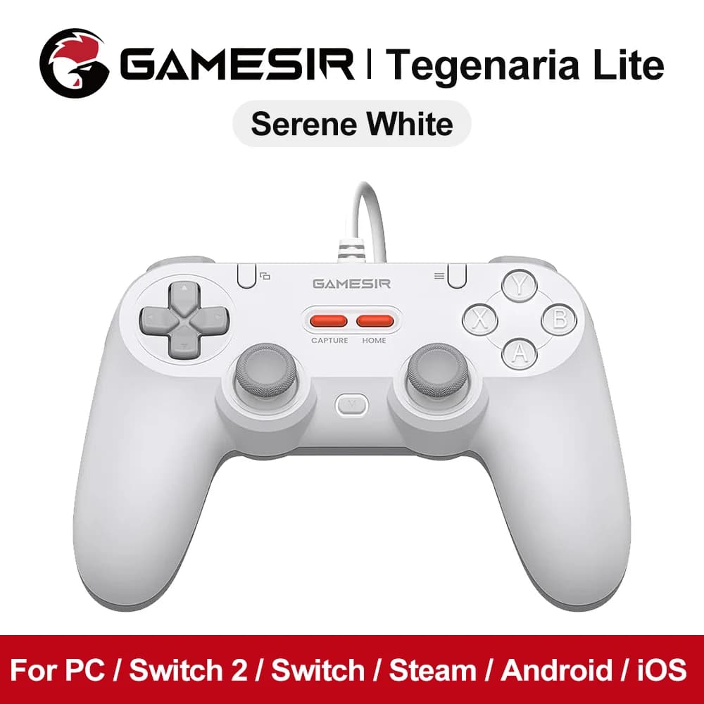 Manette de jeu rétro GameSir pour Nintendo Switch 2/1 PC Steam iOS Android, contrôleur filaire Tegen