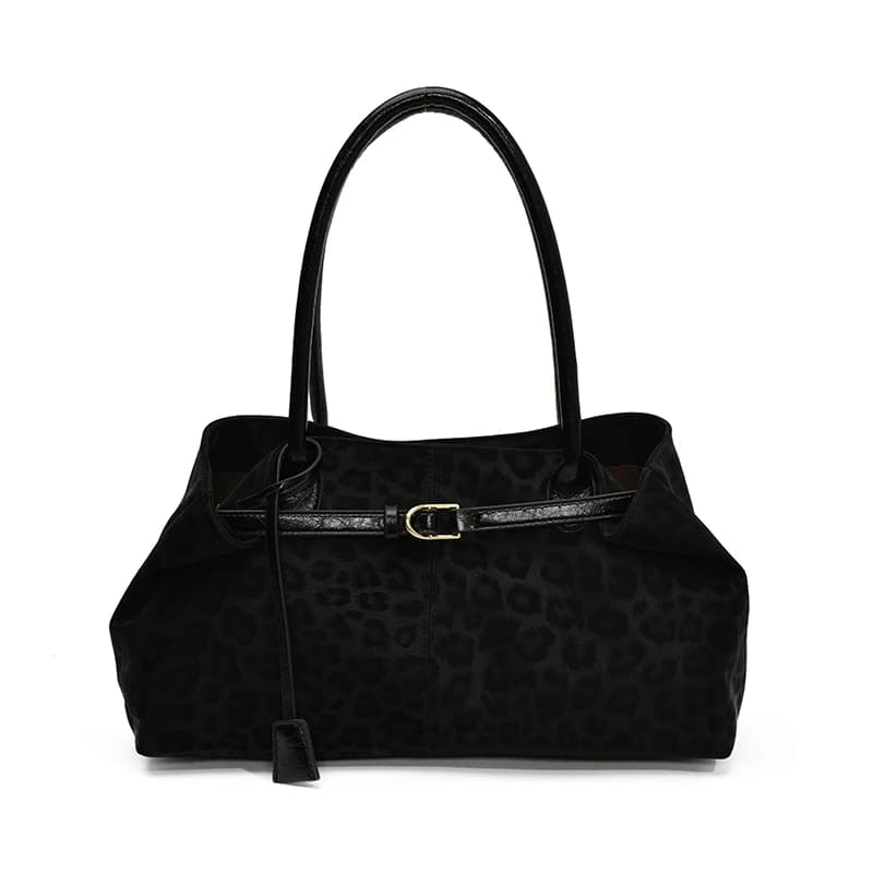 Sacs à bandoulière en cuir PU léopard pour femmes, fourre-tout tendance de marque de luxe de stylist