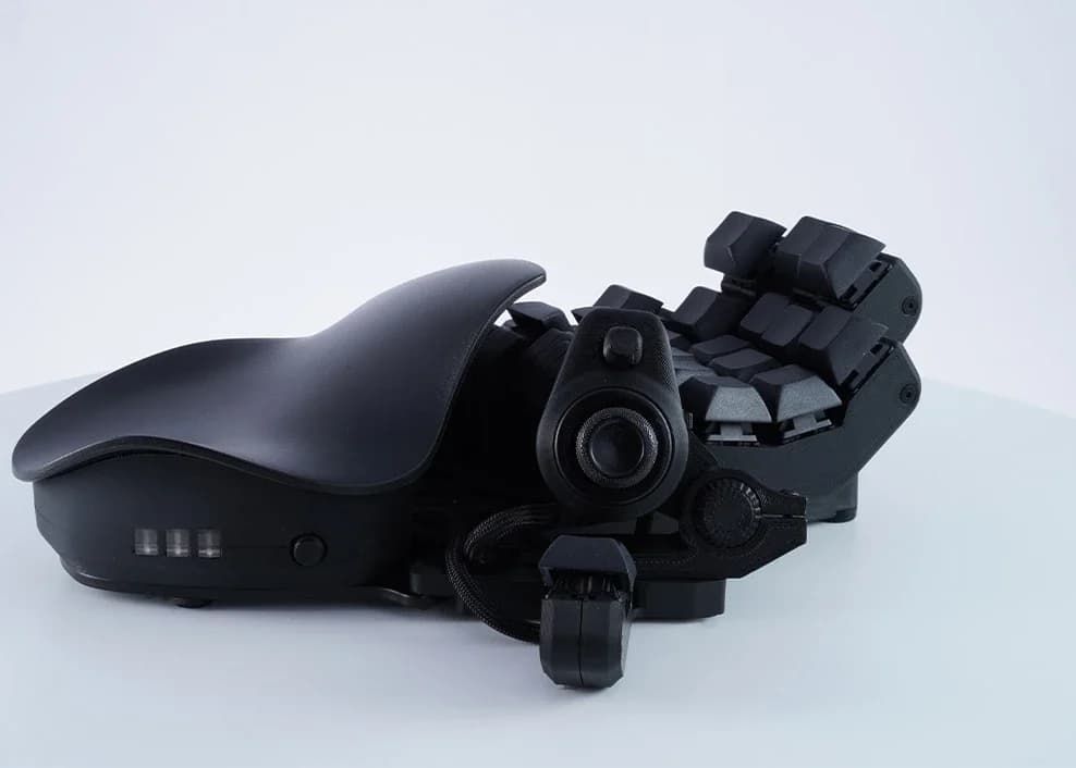 Clavier de jeu GameClaw pour gauchers, clavier à une main réglable, joystick filaire WASD, ergonomie