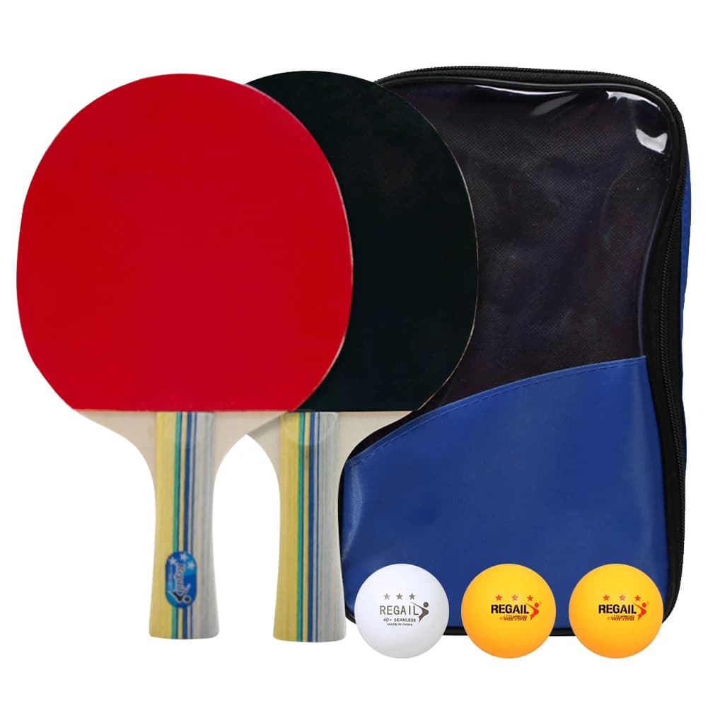 Raquettes de ping-pong avec sac de rangement, raquettes de tennis de table, ensemble de raquettes de