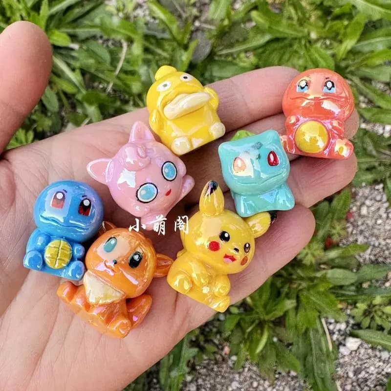 Accessoires de perles à trou traversant Pokémon de dessin animé, matériaux de décoration DIY pour té