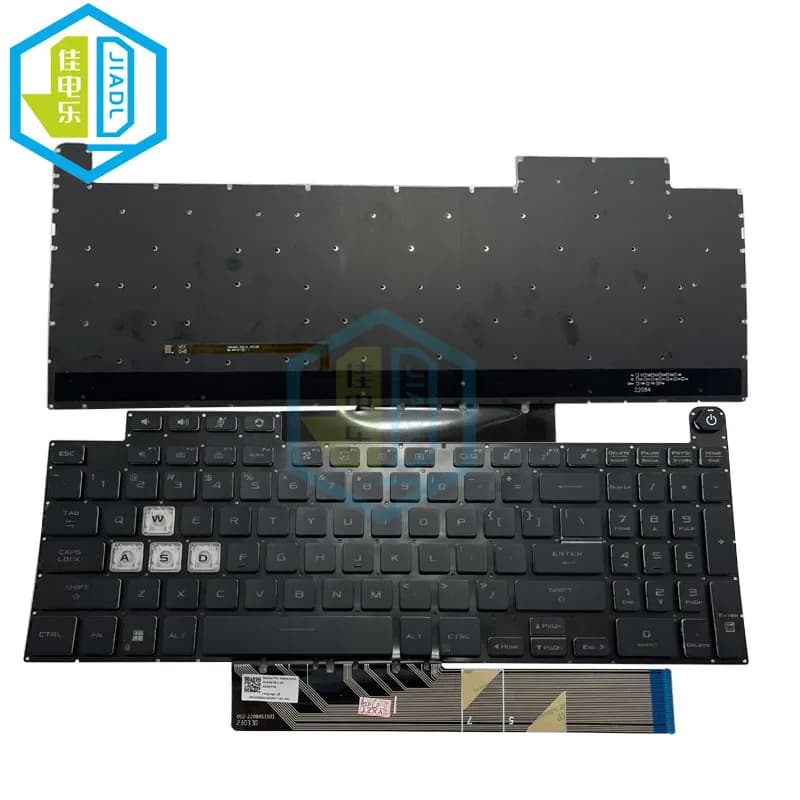 Clavier rétroéclairé rvb américain pour ASUS TUF Gaming F17 FX507 FX707ZE FX707ZR A17 FA707 FA707RR 