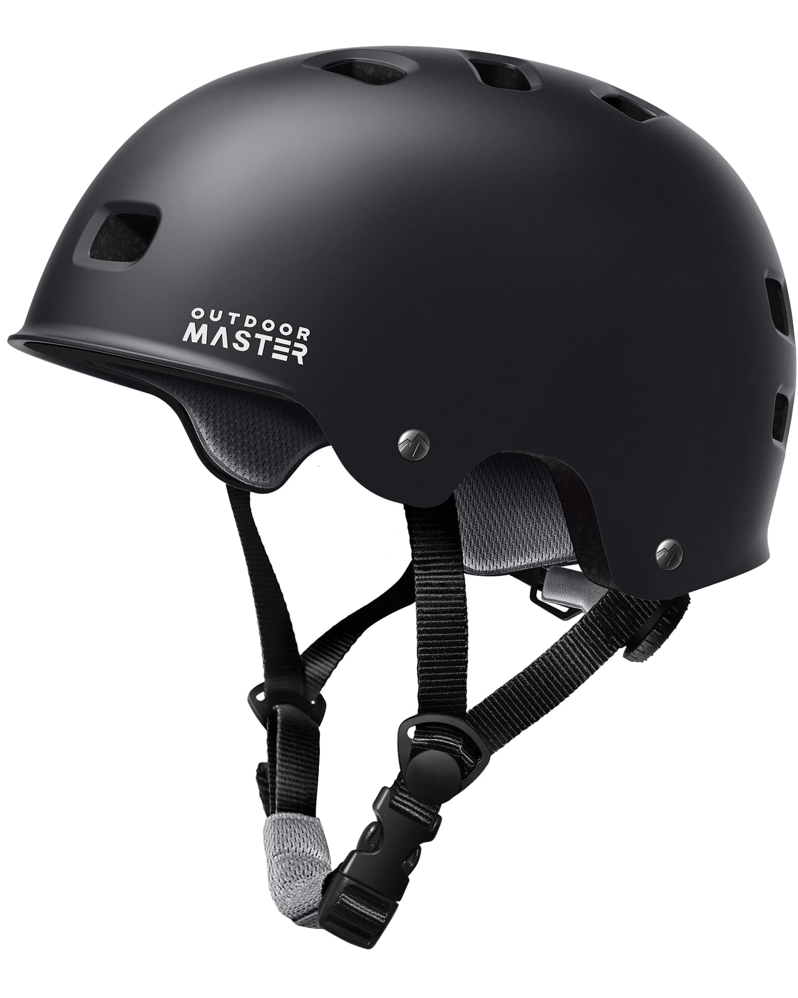 Casque de skateboard multisports OutdoorMaster, réglable, résistant aux chocs, ventilé, casque de sé