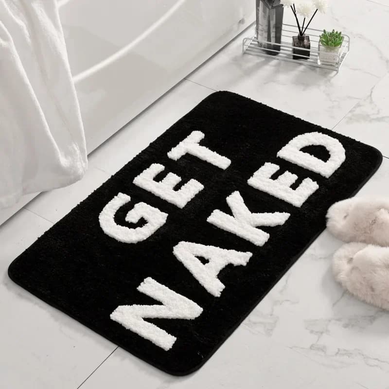 Tapis de bain Get Naked 40x60cm 50x80cm, tapis de salle de bain pour baignoire, tapis de bain mignon
