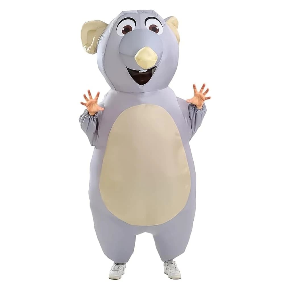 Costumes gonflables de souris mignons pour adultes, costumes de cosplay d'anime de Noël, mascotte de