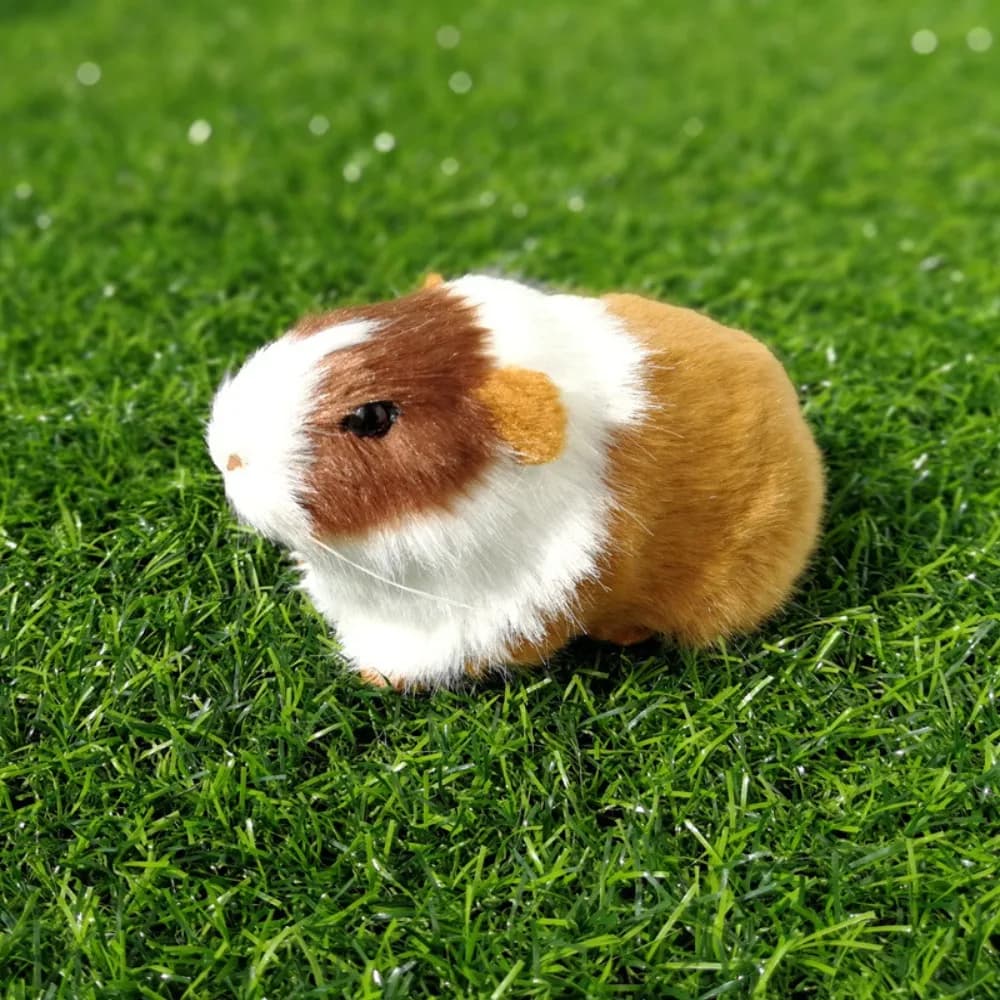 Nouvelle figurine d'animal mignonne en fausse fourrure de hamster, réaliste, douce, pour décoration 