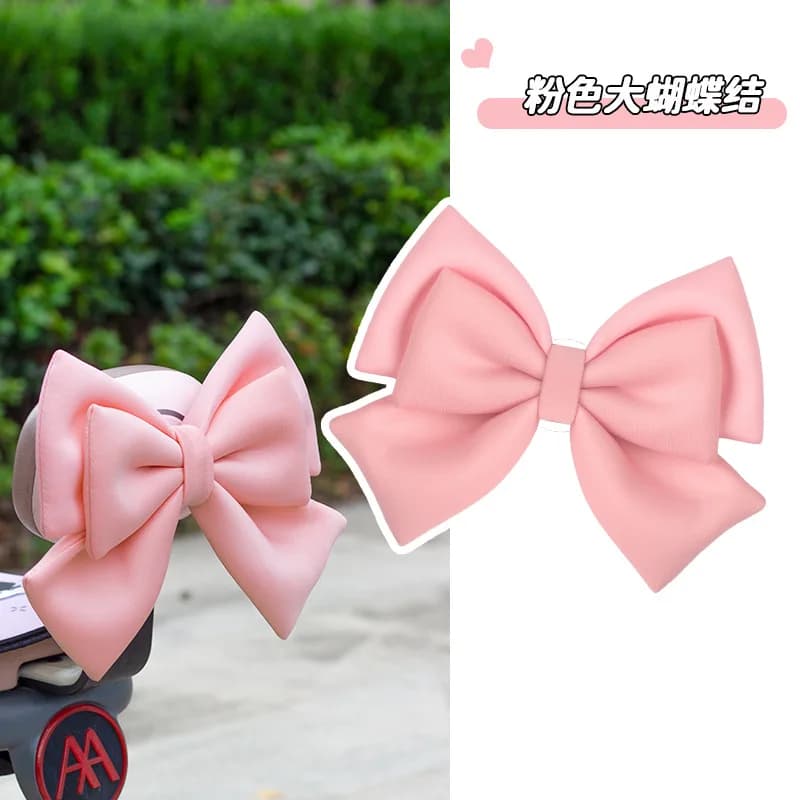 Décoration de casque en forme de nœud, accessoires pour moto et véhicule électrique, grande taille, 