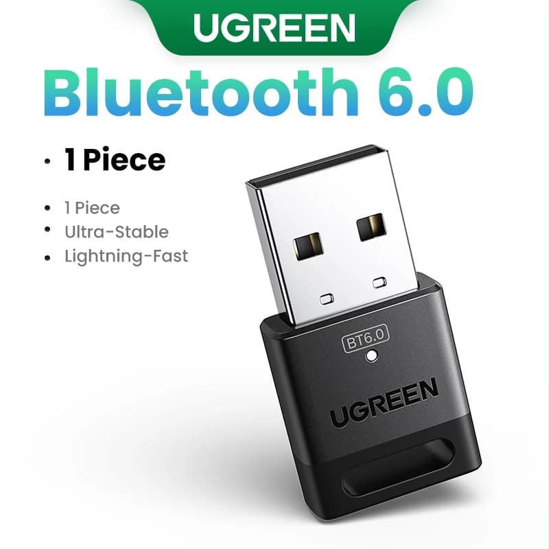 UGREEN Adaptateur Bluetooth USB, Dongle Bluetooth 6.0 pour PC Windows 11/10/8.1, récepteur et émette