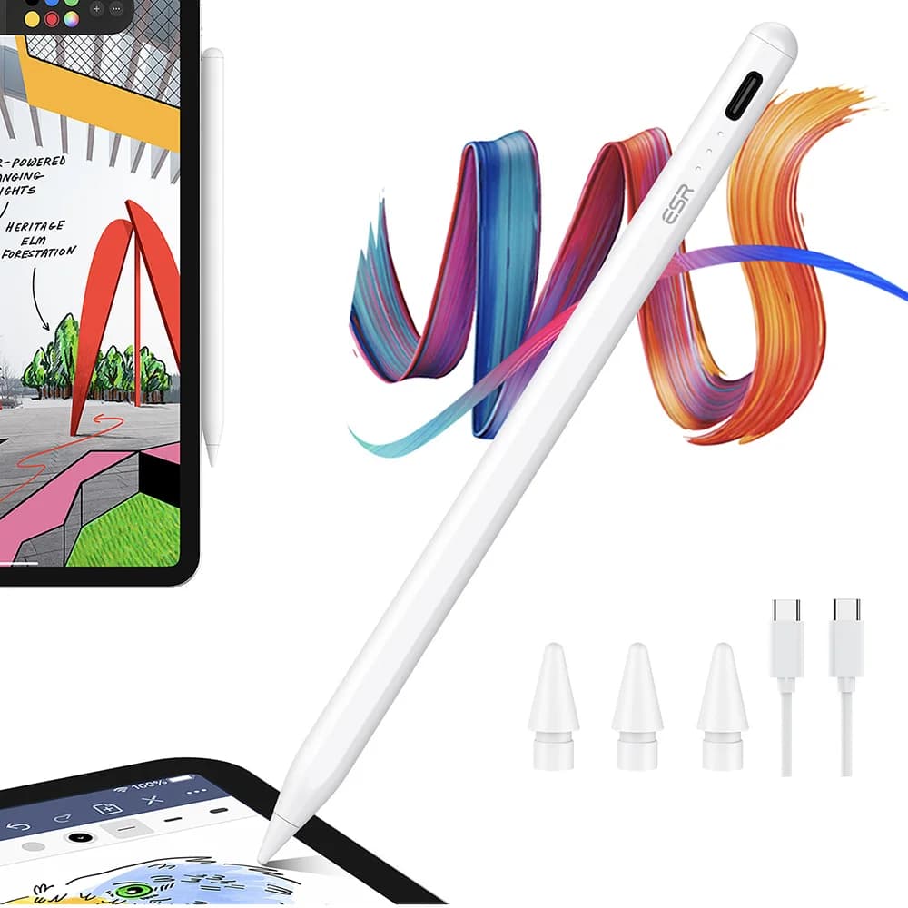 Stylet ESR pour iPad 9e/10e génération, crayon avec sensibilité d'inclinaison pour iPad Pro 2018 – 2