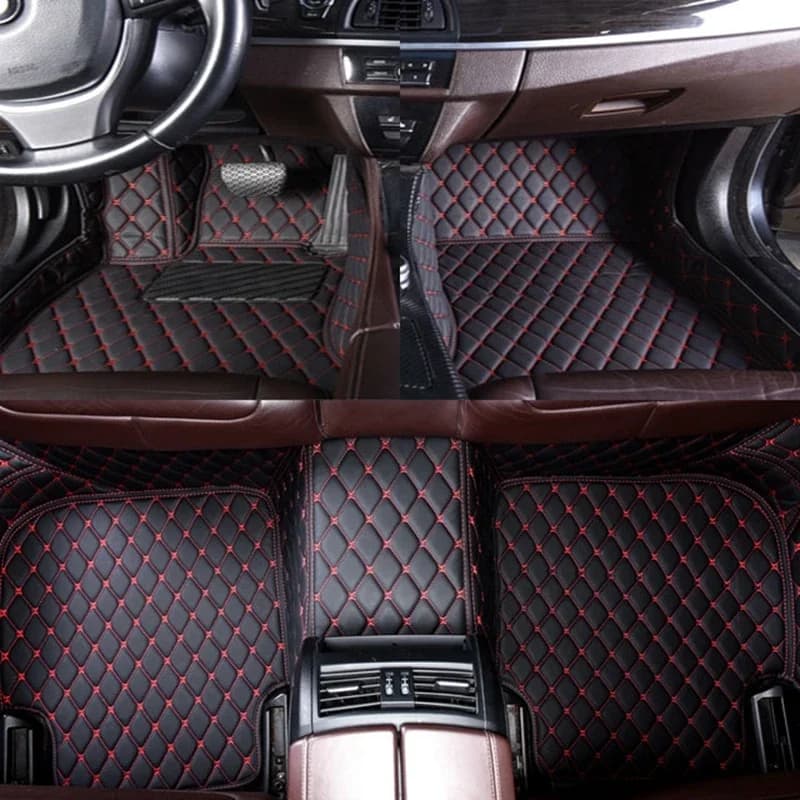 Tapis de sol de voiture en cuir imperméable, tapis spécial personnalisé, accessoires de voiture pour