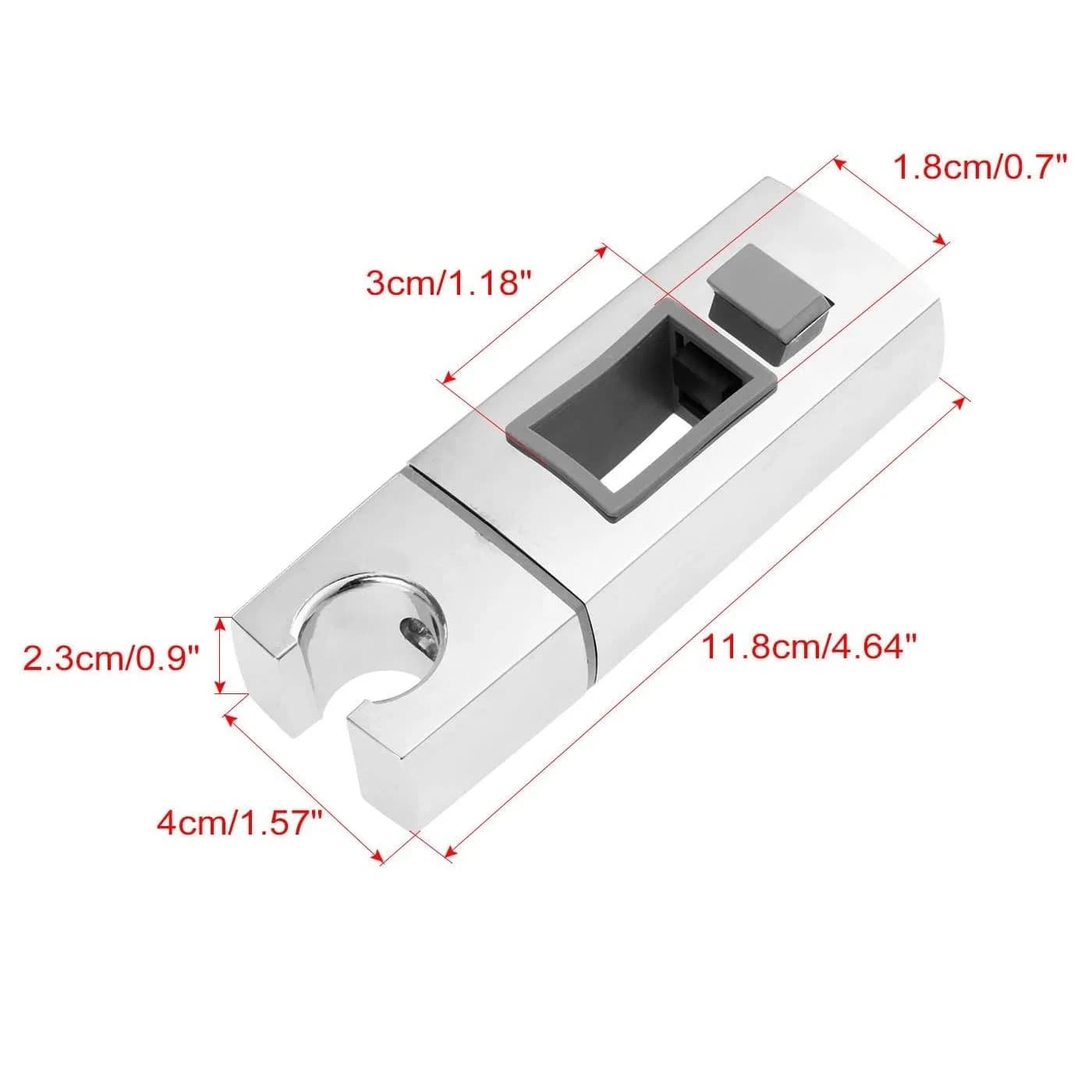 Support coulissant carré rotatif pour pommeau de douche, barre marketréglable, combiné, support rapi