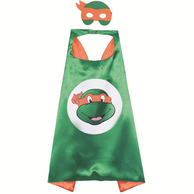 Masque de tortue Ninja de dessin animé, ensemble de décoration de fête, cadeau d'anniversaire, acces