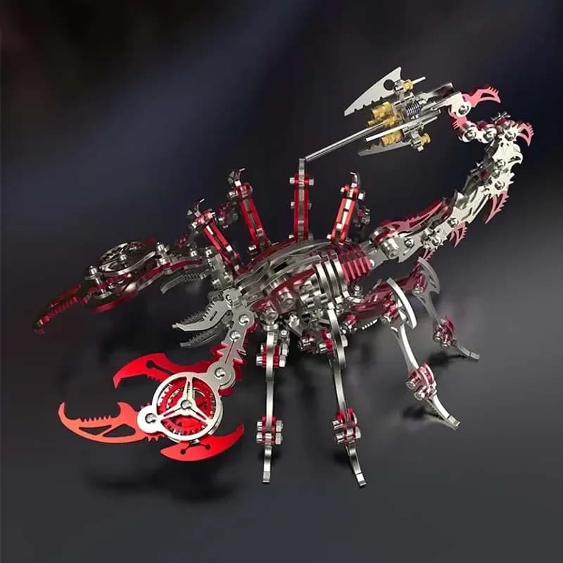 Jouet mécanique 3D en métal Scorpion King pour enfants et adultes, puzzle coloré, décoration d'assem