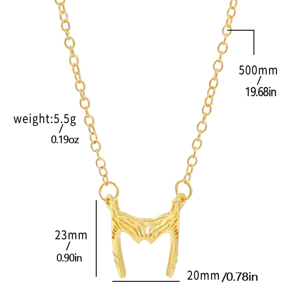 Collier Avengers Wanda, casque de sorcière écarlate, pendentif en métal, accessoires tendance, cadea