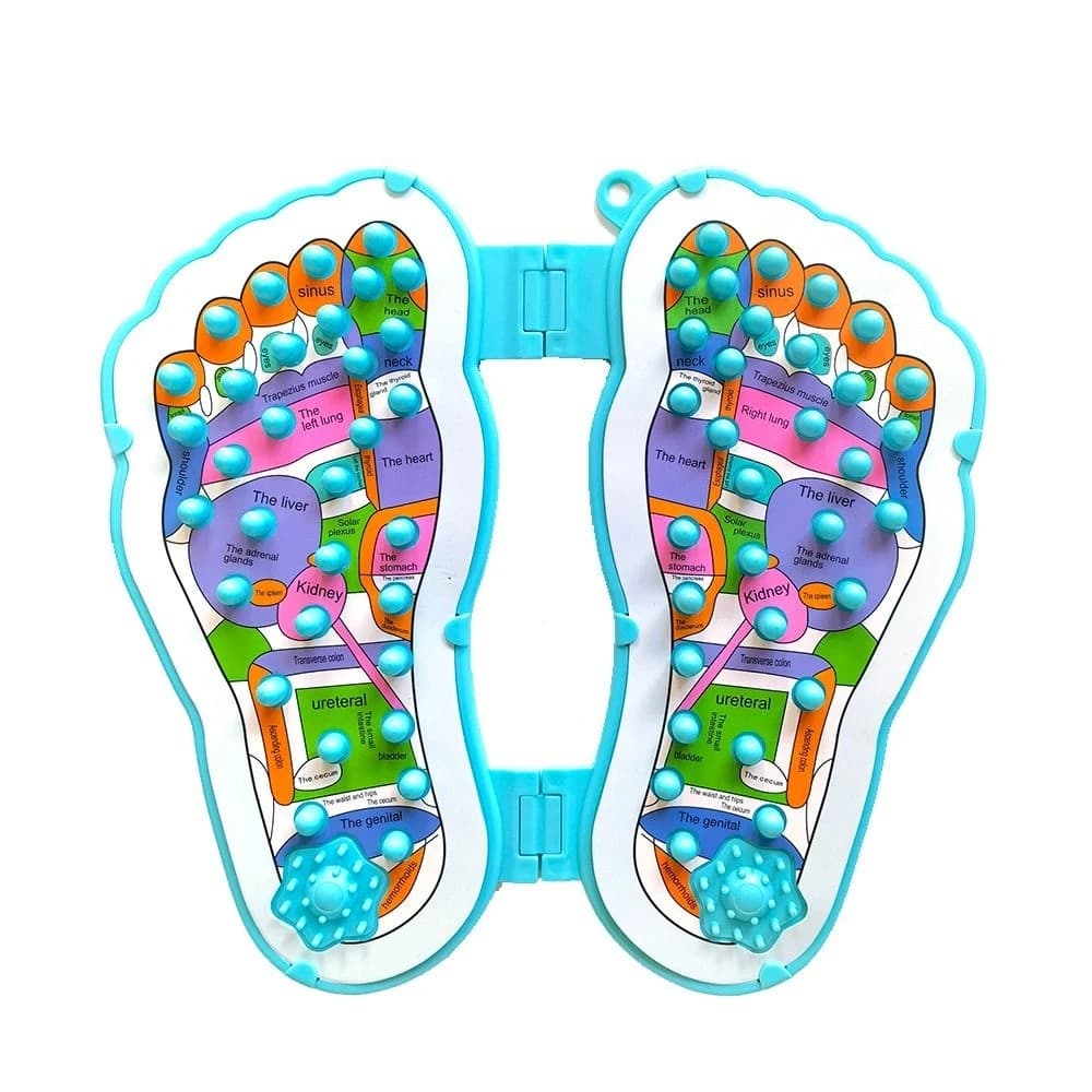 Tapis d'acupression masseur de pieds – Soulage la douleur et la Fatigue, Points de réflexologie Shia