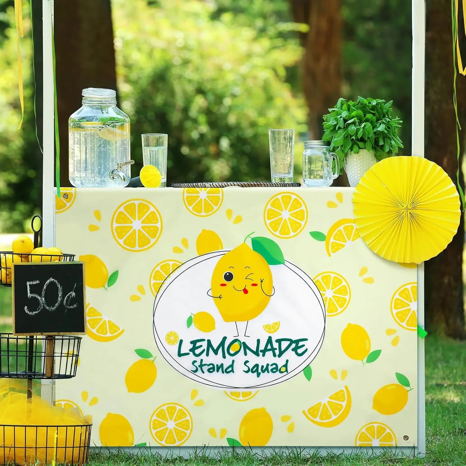 Nappe de limonade pour support de limonade, fournitures de couverture de Table de citron pour enfant