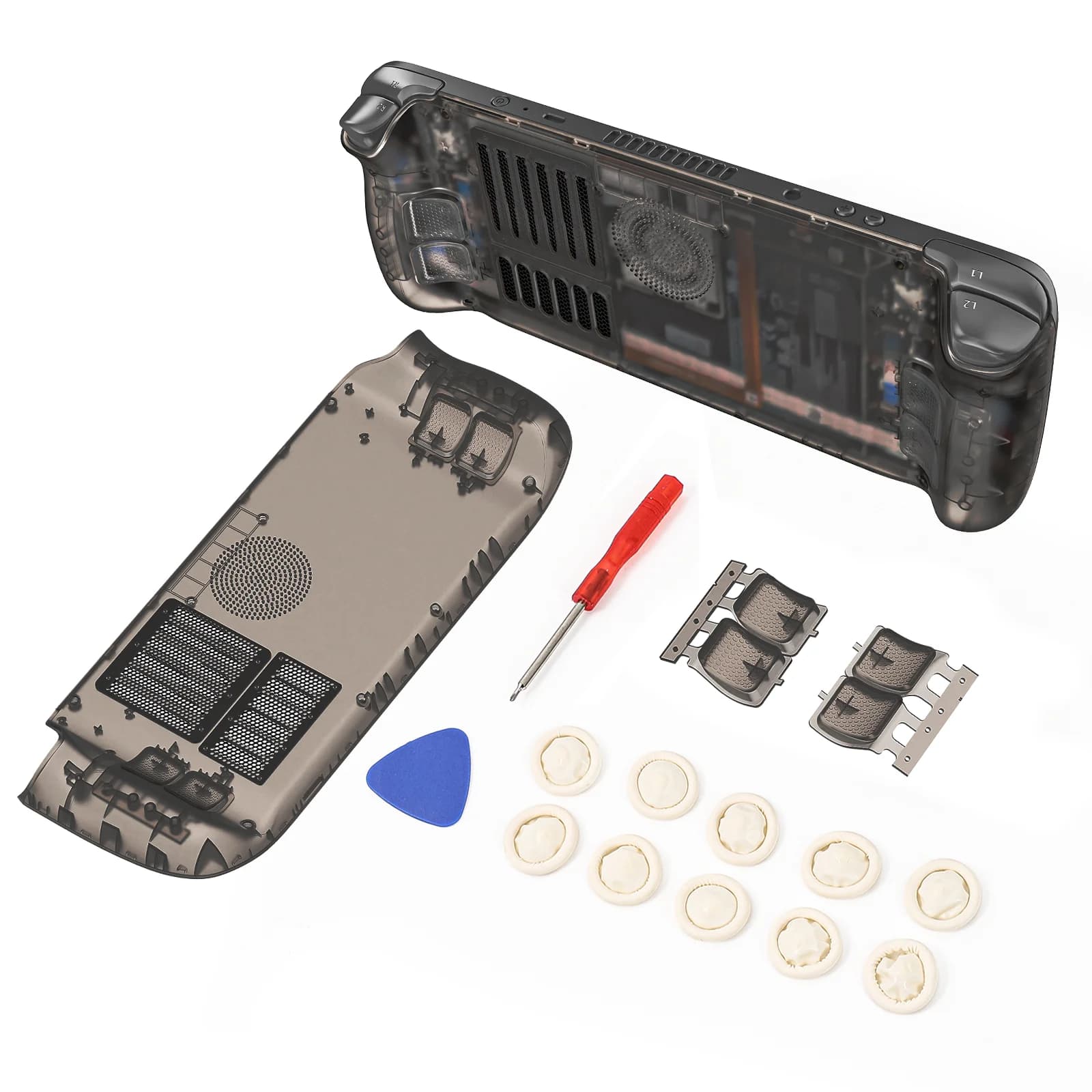 Accessoires de jeu pour Steam Deck, plaque frontale de remplacement personnalisée, coque de boîtier 