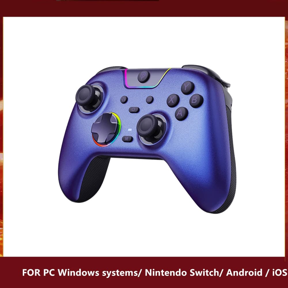 Manette de jeu sans fil EasySMX X05 Pro compatible PC/Switch/Téléphone/Steam/TV, avec double moteur 