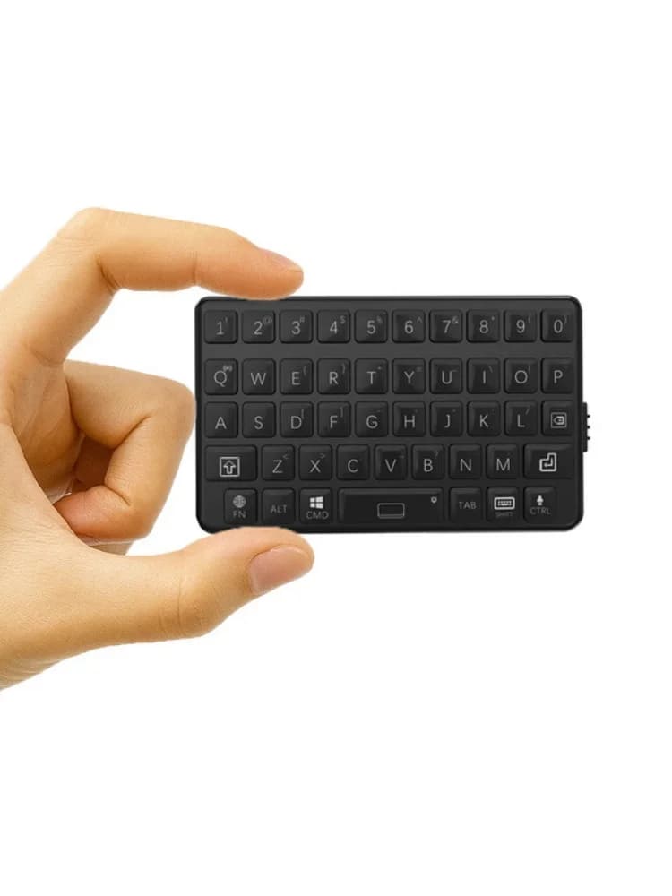 Exknight rétro tactile Mini clavier Bluetooth trois systèmes universel Windows Android clavier de té