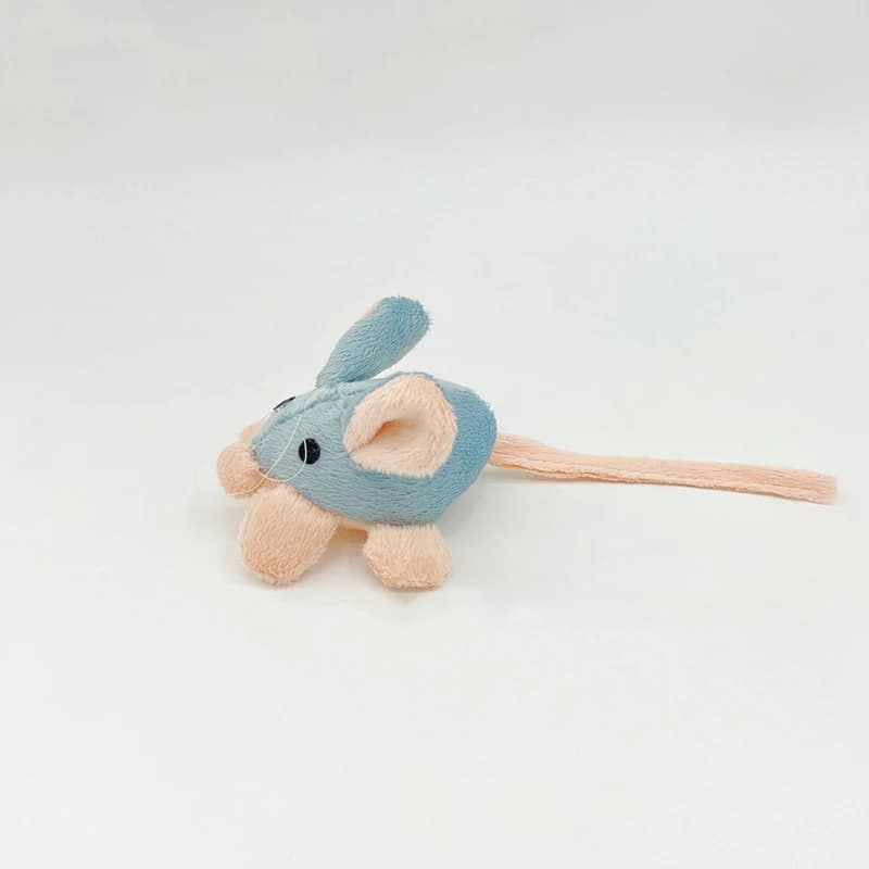Jouets interactifs pour chats en forme de souris mignonne, souris en peluche, jouet à mâcher durable