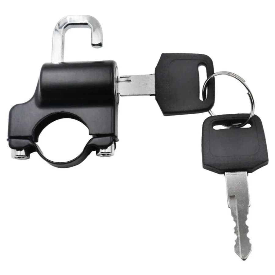 Serrure à combinaison antivol pour casque de moto, avec crochet, étanche, universel, guidon 19-28mm,