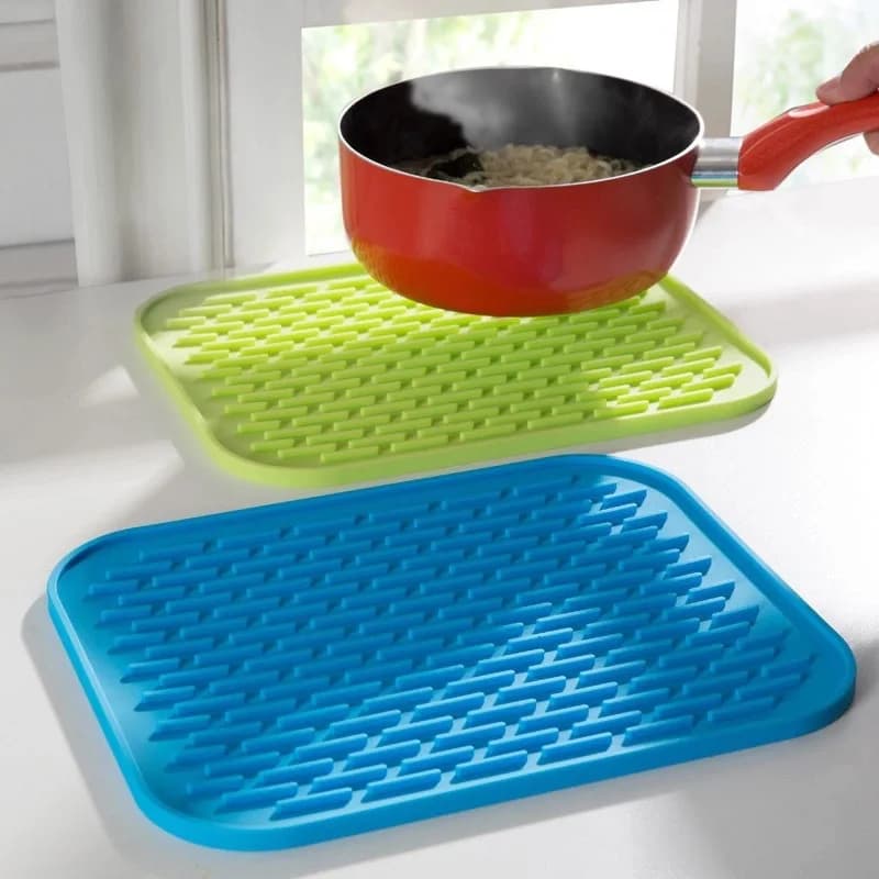 [Mat rond antidérapant résistant à la chaleur] Silicone multifonctionnel et durable